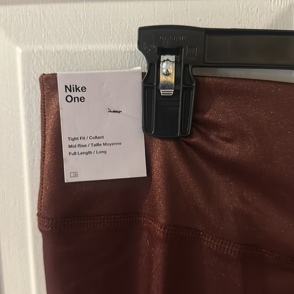 Nike One Women's Mid-Rise Shine Leggings: Bronze Eclipse: NEW WITH TAGS: SZ XXL - Picture 4 of 4